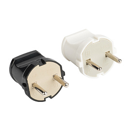 Вилка прямая без заземления белая 6А 250В (AVP6-10) EKF Вилка прямая без заземления белая 6А 250В (AVP6-10) EKF