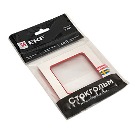 Рамка для розеток и выключателей 1 пост Стокгольм белый с линией цвета красный EXM-G-304-20 EKF PROxima Рамка для розеток и выключателей 1 пост Стокгольм белый с линией цвета красный EXM-G-304-20 EKF PROxima