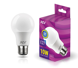 Лампа светодиодная   10Вт Е27 A60 2700K 750Лм матовая 220В Груша 32266 5 REV Лампа светодиодная   10Вт Е27 A60 2700K 750Лм матовая 220В Груша 32266 5 REV