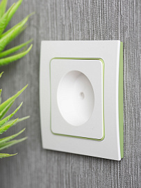 Рамка для розеток и выключателей 1 пост Стокгольм белый с линией цвета зеленый EXM-G-302-20 EKF PROxima Рамка для розеток и выключателей 1 пост Стокгольм белый с линией цвета зеленый EXM-G-302-20 EKF PROxima