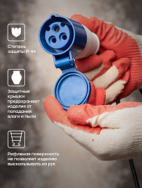 Розетка кабельная силовая переносная 213 2Р+РЕ 16А 220В IP44 (ps-213-16-220) EKF Розетка кабельная силовая переносная 213 2Р+РЕ 16А 220В IP44 (ps-213-16-220) EKF