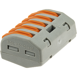 Клемма рычажковая, СМК 222-415, 0.08-4мм², серая, 20 шт., 26747 8, duwi Клемма рычажковая, СМК 222-415, 0.08-4мм², серая, 20 шт., 26747 8, duwi