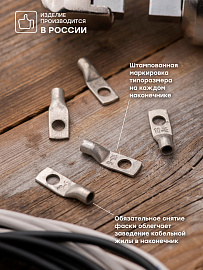 Наконечник силовой медный луженый JG-10-6-5 (ТМЛ) EKF PROxima Наконечник силовой медный луженый JG-10-6-5 (ТМЛ) EKF PROxima