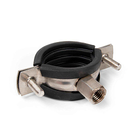 Хомут трубный из нержавеющей стали 20-25мм М8+М10 ТХ (INOX) 1/2" Fortisflex 82150 Хомут трубный из нержавеющей стали 20-25мм М8+М10 ТХ (INOX) 1/2" Fortisflex 82150