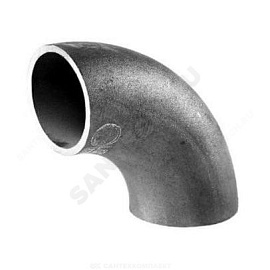 Отвод стальной бесшовный крутоизогнутый 90 град.  Ду 65х3,5мм (Дн 76) ГОСТ 17375-2001 Отвод стальной бесшовный крутоизогнутый 90 град.  Ду 65х3,5мм (Дн 76) ГОСТ 17375-2001