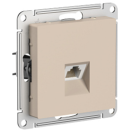 Розетка компьютерная RJ45, кат. 5Е, механизм, ПЕСОЧНЫЙ ATLASDESIGN ATN001283 Systeme Electric Розетка компьютерная RJ45, кат. 5Е, механизм, ПЕСОЧНЫЙ ATLASDESIGN ATN001283 Systeme Electric