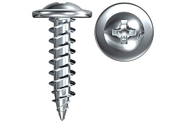 Саморез по металлу с прессшайбой "клоп" 4,2х16 цинк (контейнер1000 шт) (шлиц под биту PH2) Саморез по металлу с прессшайбой "клоп" 4,2х16 цинк (контейнер1000 шт) (шлиц под биту PH2)