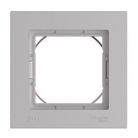 Рамка 1-постовая IP44, AQUA АЛЮМИНИЙ ATLASDESIGN ATN440301 Systeme Electric Рамка 1-постовая IP44, AQUA АЛЮМИНИЙ ATLASDESIGN ATN440301 Systeme Electric