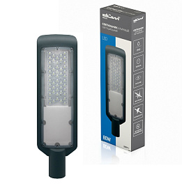 Светильник светодиодный ДКУ  80Вт СКУ-04 6800Лм 6500К IP65 тип КСС-Ш 230В 410x120x55 Д46мм Duwi 25079 1 Светильник светодиодный ДКУ  80Вт СКУ-04 6800Лм 6500К IP65 тип КСС-Ш 230В 410x120x55 Д46мм Duwi 25079 1