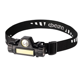 Фонарь светодиодный   3Вт COB+SMD AccuFH5-L3W/L3W налобный аккумулятор с USB 2 режима IP44 .5031241 ФАZА Фонарь светодиодный   3Вт COB+SMD AccuFH5-L3W/L3W налобный аккумулятор с USB 2 режима IP44 .5031241 ФАZА