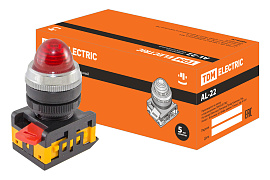 Лампа AL-22 сигнальная d22мм красный неон/230В цилиндр SQ0702-0008 TDM Лампа AL-22 сигнальная d22мм красный неон/230В цилиндр SQ0702-0008 TDM