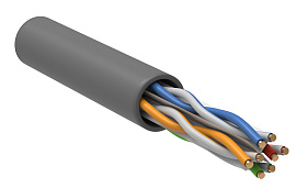 Витая пара неэкранированная U/UTP кат.6 4x2x0,57 (23 AWG) LSZH нг(А)-HF Серая одножильная внутренняя LC1-C604-121 ITK Витая пара неэкранированная U/UTP кат.6 4x2x0,57 (23 AWG) LSZH нг(А)-HF Серая одножильная внутренняя LC1-C604-121 ITK