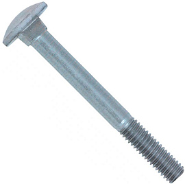 Винт мебельный с квадратным подголовником  DIN603 М 6х 55 цинк Винт мебельный с квадратным подголовником  DIN603 М 6х 55 цинк