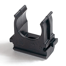 Держатель труб с защелкой д.32мм Полистирол черный PR.02732ч Промрукав Держатель труб с защелкой д.32мм Полистирол черный PR.02732ч Промрукав