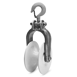 Ролик монтажный РМ-2 на крюке КВТ 57636 Ролик монтажный РМ-2 на крюке КВТ 57636