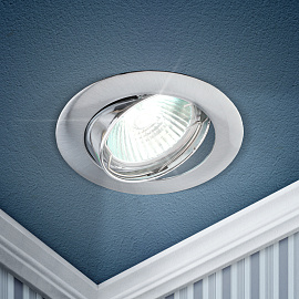 Светильник светодиодный KL1A CH литой простой пов. MR16,12V/220V, 50W хром  ( 104S CH  ST-16002 CH  )C0043656 ЭРА Светильник светодиодный KL1A CH литой простой пов. MR16,12V/220V, 50W хром  ( 104S CH  ST-16002 CH  )C0043656 ЭРА