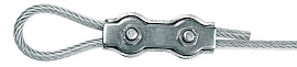 Зажим троса DUPLEX    2 мм  цинк Зажим троса DUPLEX    2 мм  цинк