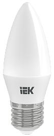 Лампа светодиодная 9 Вт E27 C35 4000К 810Лм матовая 230В свеча ECO LLE-C35-9-230-40-E27 IEK Лампа светодиодная 9 Вт E27 C35 4000К 810Лм матовая 230В свеча ECO LLE-C35-9-230-40-E27 IEK