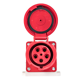 Розетка кабельная силовая стационарная наружная 145 3Р+РЕ+N 125А 380В IP67 (ps-145-125-380) EKF Розетка кабельная силовая стационарная наружная 145 3Р+РЕ+N 125А 380В IP67 (ps-145-125-380) EKF