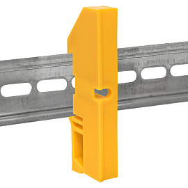 Изолятор на DIN-рейку желтый ak-1-4-y EKF PROxima Изолятор на DIN-рейку желтый ak-1-4-y EKF PROxima