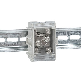 Распределительный блок проходной РБП 35 (1х35-4х6 мм2) 125/50А EKF PROxima Распределительный блок проходной РБП 35 (1х35-4х6 мм2) 125/50А EKF PROxima