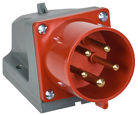 Вилка кабельная силовая стационарная 525 3Р+РЕ+N 32А 380В IP44 (PSR52-032-5) IEK Вилка кабельная силовая стационарная 525 3Р+РЕ+N 32А 380В IP44 (PSR52-032-5) IEK