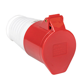 Розетка кабельная силовая переносная 224 3Р+РЕ 32А 380В IP44 (ps-224-32-380) EKF Розетка кабельная силовая переносная 224 3Р+РЕ 32А 380В IP44 (ps-224-32-380) EKF