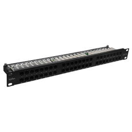 Патч-панель высокой плотности 19", 48хRJ-45, UTP, 5e, 1U 10-0406 SUPRLAN Патч-панель высокой плотности 19", 48хRJ-45, UTP, 5e, 1U 10-0406 SUPRLAN