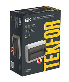 Бокс пластиковый КМПн-24 IP65 навесной TEKFOR черн. прозр. дверь 410х300х153 TF5-KP72-N-24-65-K03-K02 /уп.1шт/ IEK Бокс пластиковый КМПн-24 IP65 навесной TEKFOR черн. прозр. дверь 410х300х153 TF5-KP72-N-24-65-K03-K02 /уп.1шт/ IEK