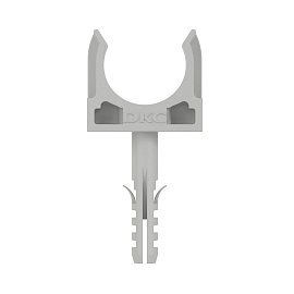 Держатель с защелкой и дюбелем, диаметр 20мм код 51320 DKC Держатель с защелкой и дюбелем, диаметр 20мм код 51320 DKC