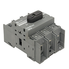 Рубильник 100A 3P с рукояткой управления для прямой установки TwinBlock PROxima tb-100-3p-f EKF Рубильник 100A 3P с рукояткой управления для прямой установки TwinBlock PROxima tb-100-3p-f EKF