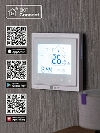 Термостат умный для теплых полов электронный 16A 230В Wi-Fi Connect ett-4 EKF Термостат умный для теплых полов электронный 16A 230В Wi-Fi Connect ett-4 EKF