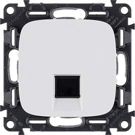 Розетка RJ45 компьютерная Valena ALLURE скрытой установки cat.5е UTP с лицевой панелью белый 753740 Legrand Розетка RJ45 компьютерная Valena ALLURE скрытой установки cat.5е UTP с лицевой панелью белый 753740 Legrand