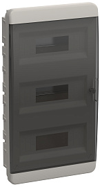 Бокс пластиковый ЩРВ-П-36 IP41 встраив. TEKFOR черная прозрачная дверь 535х290х102 TF5-KP12-V-36-41-K01-K03 /уп.1шт/ IEK Бокс пластиковый ЩРВ-П-36 IP41 встраив. TEKFOR черная прозрачная дверь 535х290х102 TF5-KP12-V-36-41-K01-K03 /уп.1шт/ IEK