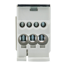 Блок распределительный (КРОСС)  крепеж на монтажную панель и DIN рейку КБР-80A EKF Блок распределительный (КРОСС)  крепеж на монтажную панель и DIN рейку КБР-80A EKF