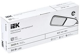 Светильник светодиодный ДКУ 1004-50Ш 5000К IP65 серый  LDKU1-1004-050-5000-K03 IEK Светильник светодиодный ДКУ 1004-50Ш 5000К IP65 серый  LDKU1-1004-050-5000-K03 IEK