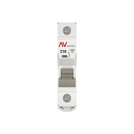 Выключатель автоматический 10А 1П однополюсный C 6kA AV-6 AVERES mcb6-1-10C-av EKF Выключатель автоматический 10А 1П однополюсный C 6kA AV-6 AVERES mcb6-1-10C-av EKF