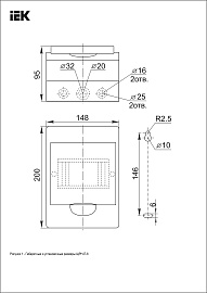 Бокс пластиковый ЩРН-П- 6 IP41 навесной KREPTA 3, 200х148х95 MKP12-N-06-40-20 /уп.20шт/ IEK Бокс пластиковый ЩРН-П- 6 IP41 навесной KREPTA 3, 200х148х95 MKP12-N-06-40-20 /уп.20шт/ IEK