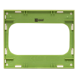 Рамка для розеток Стокгольм 2 поста белый с линией цвета зеленый EYM-G-302-20 EKF PROxima Рамка для розеток Стокгольм 2 поста белый с линией цвета зеленый EYM-G-302-20 EKF PROxima