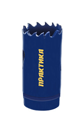 Коронка биметаллическая 25 мм (1") серия "Профи" ПРАКТИКА 035-936 Коронка биметаллическая 25 мм (1") серия "Профи" ПРАКТИКА 035-936