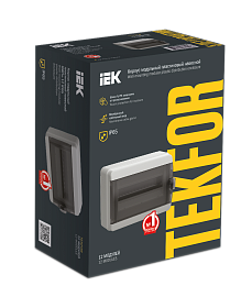 Бокс пластиковый КМПн-12 IP65 навесной TEKFOR черн. прозр. дверь 230х300х137 TF5-KP72-N-12-65-K03-K02 /уп/4шт/ IEK Бокс пластиковый КМПн-12 IP65 навесной TEKFOR черн. прозр. дверь 230х300х137 TF5-KP72-N-12-65-K03-K02 /уп/4шт/ IEK