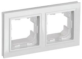 Рамка 2-местная IP44 РУ-2-БрБ-44 белый BR-M22-44-K01 BRITE  IEK Рамка 2-местная IP44 РУ-2-БрБ-44 белый BR-M22-44-K01 BRITE  IEK