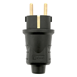 Вилка кабельная прямая каучуковая 230В, 2P+PE, 16A, IP44 EKF МАРС RPS-011-16-230-44 Вилка кабельная прямая каучуковая 230В, 2P+PE, 16A, IP44 EKF МАРС RPS-011-16-230-44