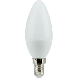 Лампа светодиодная 6 Вт E14 С37 4000К 480Лм матовая 220В Свеча LED 101x37мм C4LV60ELC Ecola Лампа светодиодная 6 Вт E14 С37 4000К 480Лм матовая 220В Свеча LED 101x37мм C4LV60ELC Ecola