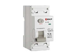 Устройство защитного отключения (УЗО) ВД-100N 2P 16А 30мА AC эл-мех 6кА PROXIMA EKF E1026M1630 Устройство защитного отключения (УЗО) ВД-100N 2P 16А 30мА AC эл-мех 6кА PROXIMA EKF E1026M1630