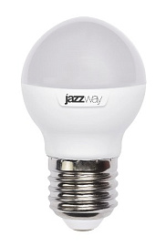 Лампа светодиодная    7Вт Е27 G45 5000К 560Лм матовая 230В Шар .1027887-2 Jazzway Лампа светодиодная    7Вт Е27 G45 5000К 560Лм матовая 230В Шар .1027887-2 Jazzway