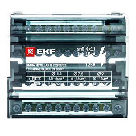 Шина нулевая в корпусе 4х11 EKF PROxima Шина нулевая в корпусе 4х11 EKF PROxima