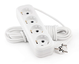 Удлинитель сетевой 3метра 4гнезда с заземлением ПВС 3*1 16А CE У4-Е-03 LUX Удлинитель сетевой 3метра 4гнезда с заземлением ПВС 3*1 16А CE У4-Е-03 LUX