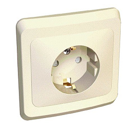 Розетка ЭТЮД скрытой установки с заземлением со шторками кремовый PC16-004K Schneider Electric Розетка ЭТЮД скрытой установки с заземлением со шторками кремовый PC16-004K Schneider Electric