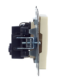 Розетка 1-местная с заземлением с защитными шторками 16А РС14-1-0-БрКр бежевый BR-R14-16-K10 BRITE  IEK Розетка 1-местная с заземлением с защитными шторками 16А РС14-1-0-БрКр бежевый BR-R14-16-K10 BRITE  IEK